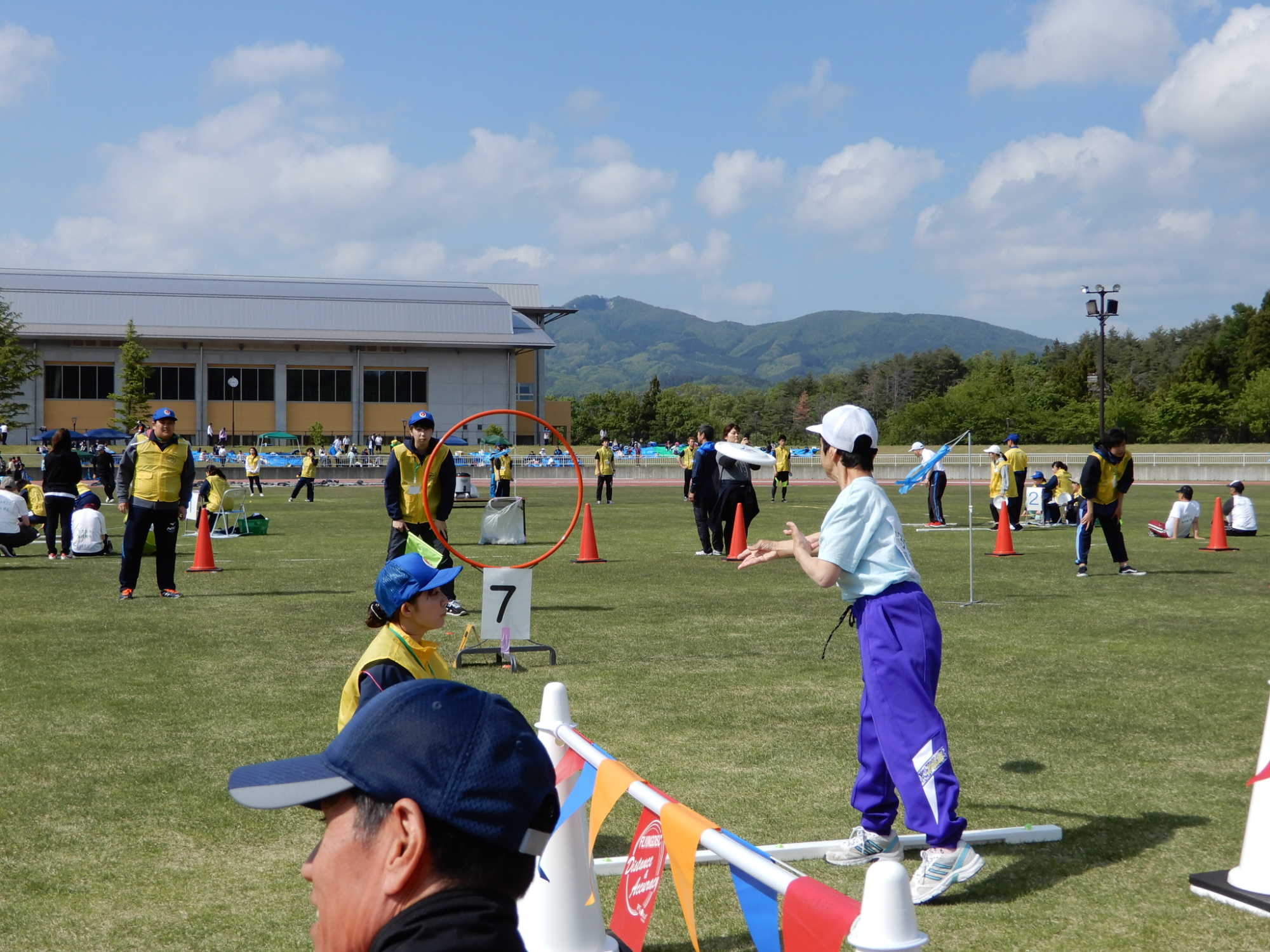 フリスビー投げ1